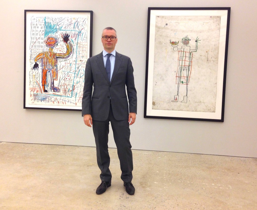 Curator, Dr. Dieter Buchhart at Nahmed Contemporary, New York, Photograph by Katy Hamer, 2014