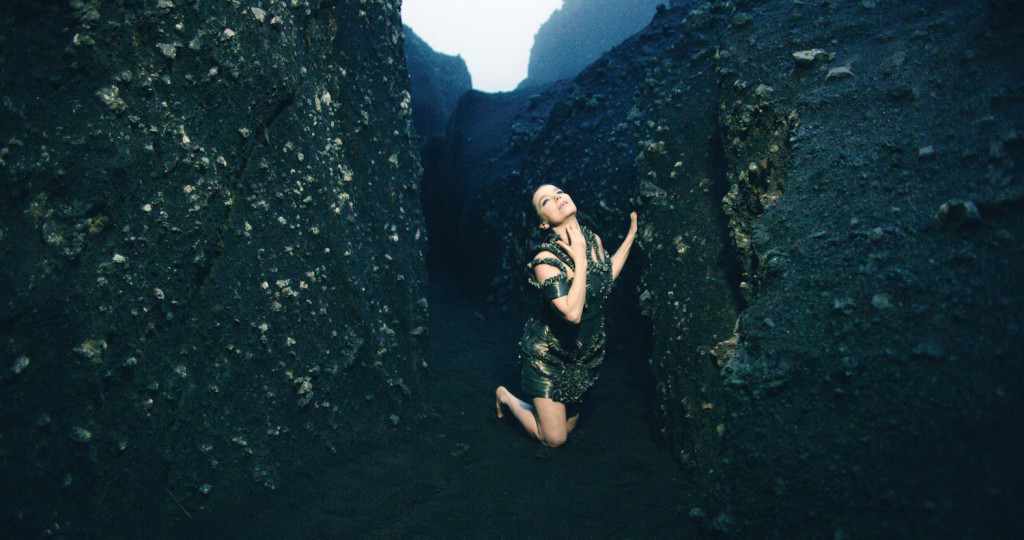 Bjork, Still from Black Lake commissioned by the Museum of Modern Art, New York, directed by Andrew Thomas Huang, Courtesy of Wellhart and One Little Indian, 2015