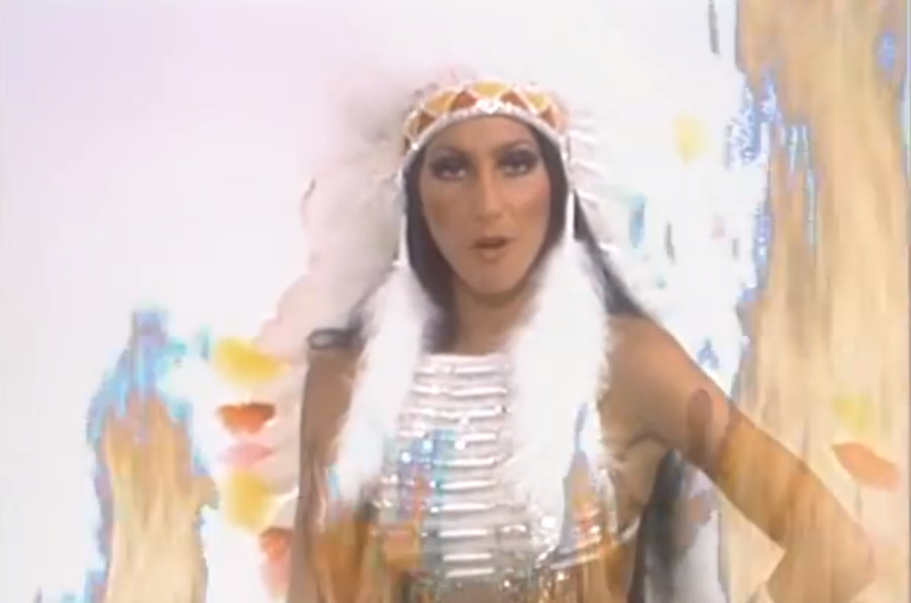 Cher, Half Breed, Video still courtesy of Tim Goosens, 2015