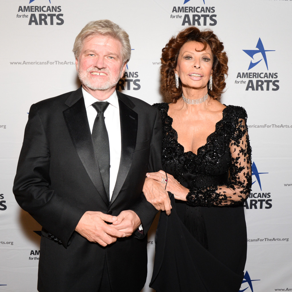 Bob Lynch & Sophia Loren, Americans for the Arts, Cipriani, NY, Photograph courtesy of BFA, 2015