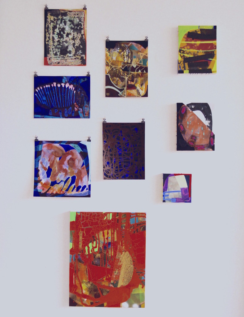 Erika Ranee, Studio installation view, Bushwick, Brooklyn, Various media