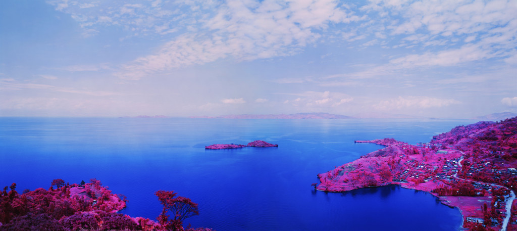 Richard Mosse, "Enjoy The Silence" 2015, digital c-print, 50 x 112 3/8 inches (print size), 52 x 114 11/16 x 2 15/16 inches (framed) Edition of 5 Armory Show 2016, Photo courtesy of the artist and Jack Shainman Gallery, New York. ©Richard Mosse. 