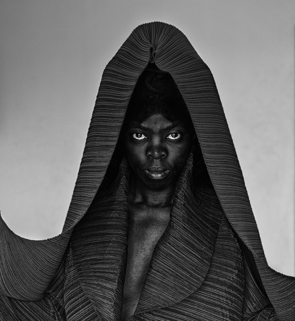 Zanele Muholi "Thembeka II (London)" 2014, Gelatin silver print, 19.5 x 18 inches, Edition of 8, Armory Show 2016, Photo courtesy of Yancey Richardson Gallery 