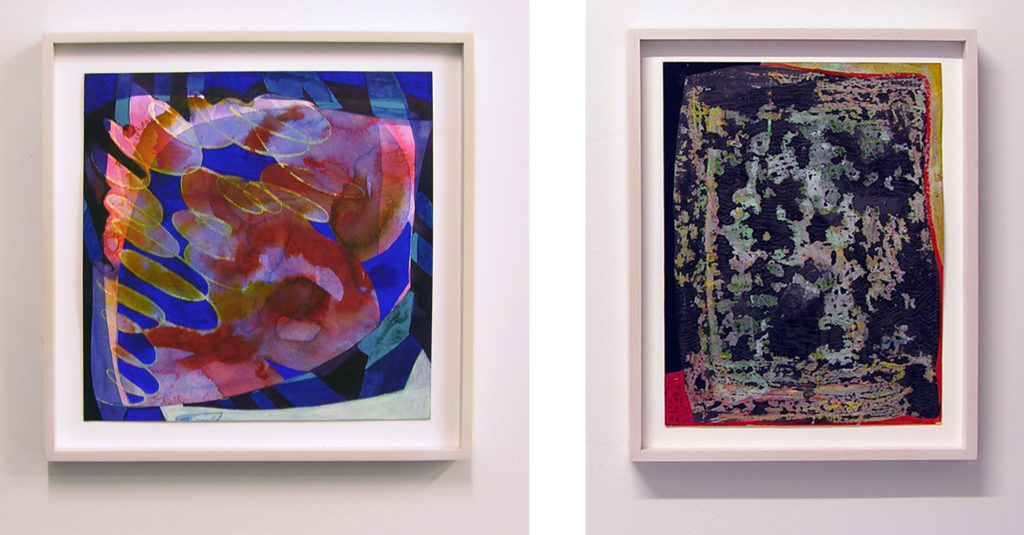 Erika Ranee, Right: "Sea Legs," (2015) left: "Waves," (2015). Images courtesy of the gallery, 2016